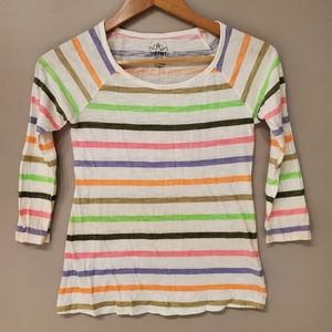 Old Navy Striped 3/4th Sleeve Shirt - Size XS